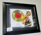 Jimi Hendrix Framed Gold Album!