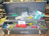 Metal Stanley Tool Box with Contents!