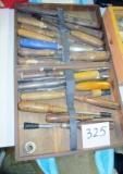 Assorted Chisels in Wood Box!