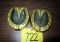 Brass Horse Shoe Ashtrays!