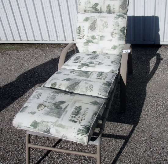Patio Reclining Lounger with Pad!