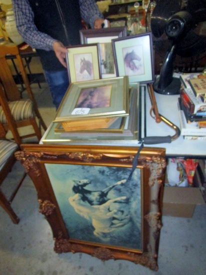 Decorative Framed Horse Pictures, Etc.!