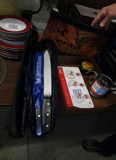 Knife Set in Case, Etc.!