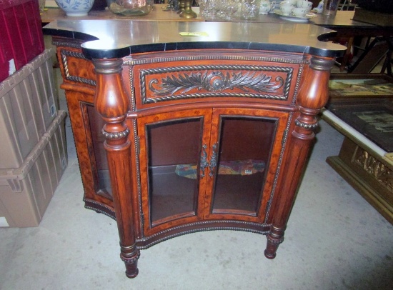 Ornate Marble Top Cupboard!