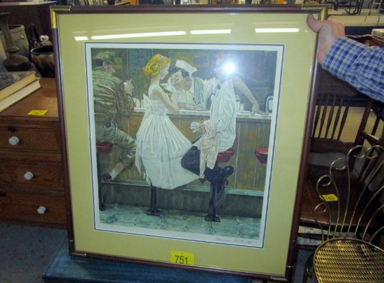 Norman Rockwell Framed Picture!