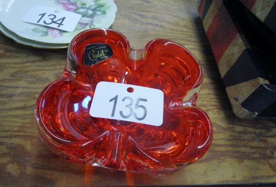 Signed Chalet Art Glass Bowl!