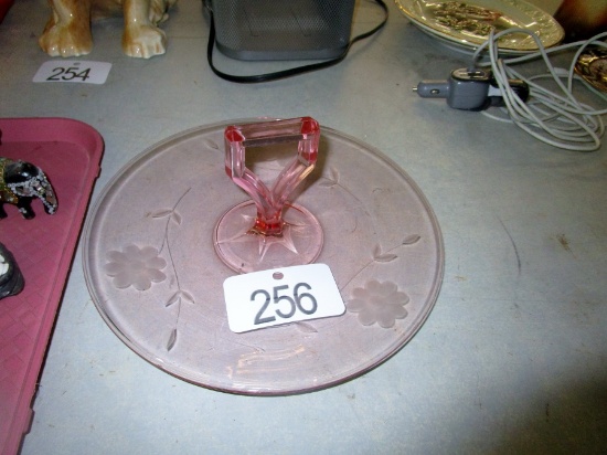 Depression Glass Cake Plate!