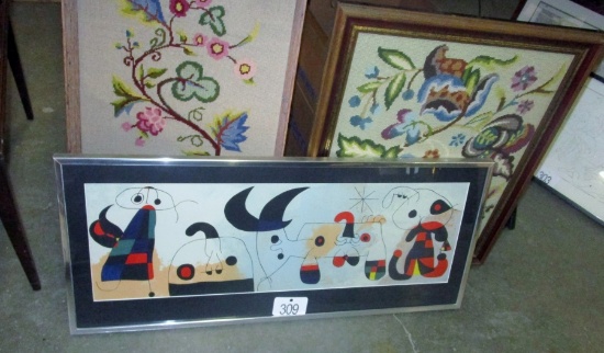 Framed Needle Point, Etc.!