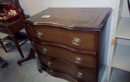 Leather Inlaid Dresser!