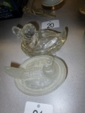 Glass Duck & Hen!