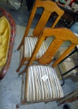 Padded Oak Chairs!