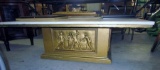 Ornate Carved Marble Top Coffee Table!