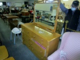 Maple Dresser with Mirror!