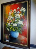 Framed Floral Picture!