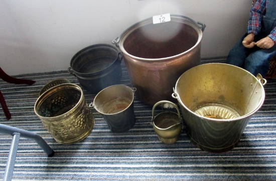 Copper & Brass Buckets & Planters!