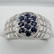 Sterling Silver Sapphire Ring - New!