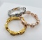 Sterling Silver Plated Cubic Zirconia Rings - New!