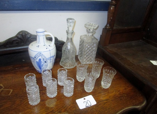 CRYSTAL DECANTERS, ETC.