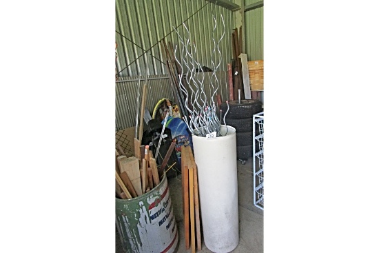 Garden Stakes and Container