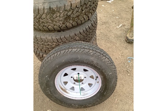 Trailer Tire on Rim - New