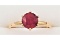 Natural Ruby Solitaire Ring - New