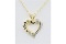 Aquamarine Heart Pendant with Sterling Chain - New