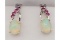 Opal & Ruby Earrings - New