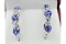 Tanzanite & White Sapphire Earrings - New