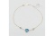 Blue Topaz & White Sapphire Heart Bracelet - New