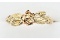 Gold Plated Floral Ring - New