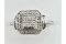 Silver Diamond Cocktail Ring - New