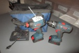 Bosch Drill/Driver and Impact Set - New