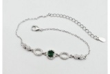 Emerald & CZ Bracelet - New