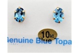 Blue Topaz Earrings - New