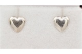 Sterling Silver Heart Earrings - New