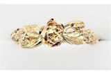 Gold Plated Floral Ring - New