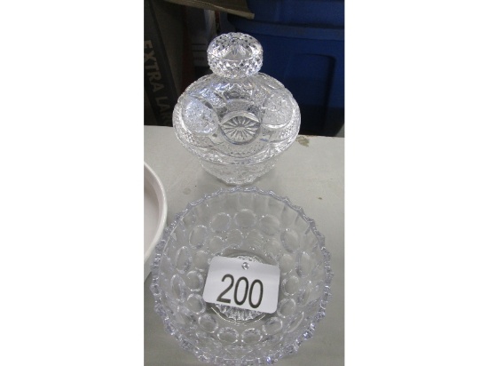 Crystal Dish and Candy Dish