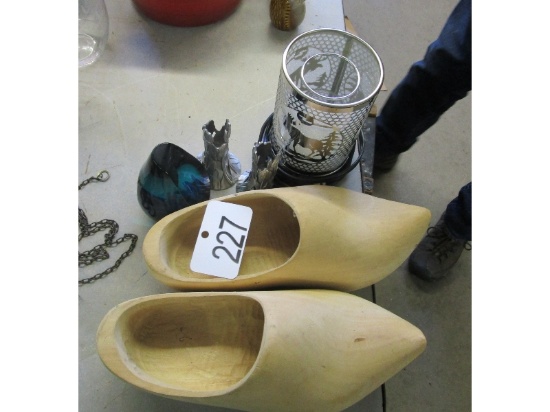 Wooden Shoes, Paper Weight, Etc.