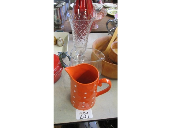 Crystal Vases And Water Jug