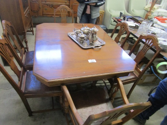 Gibbard Jackknife Table and 6 Chairs