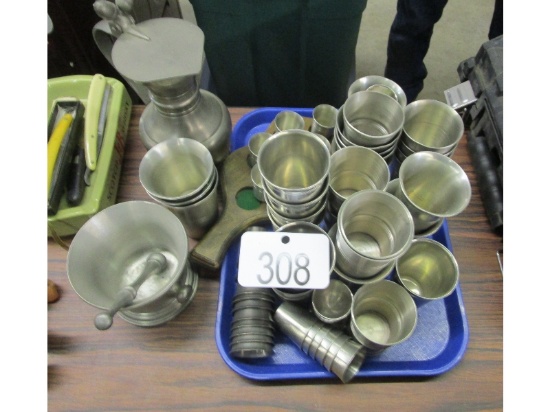 Pewter -  Large Set