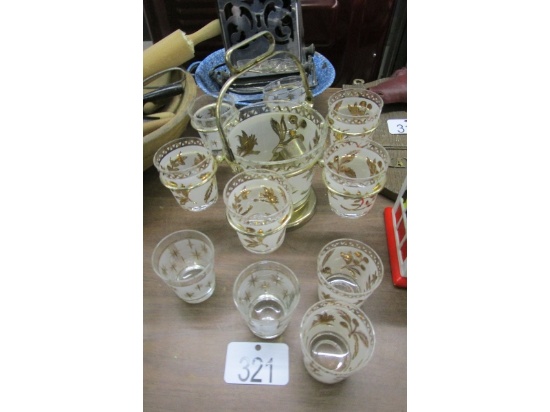 Ice Bucket,  Glasses