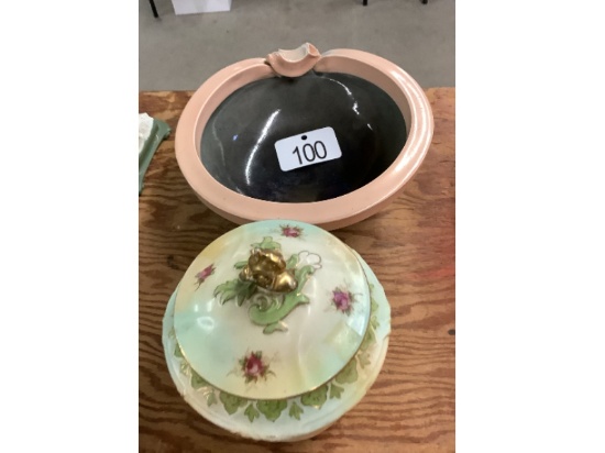 Biscuit Barrel and Bowl