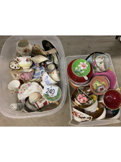 Mismatched Cups and Saucers