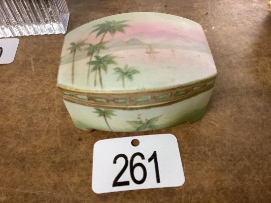 Hand Painted Lidded Dish