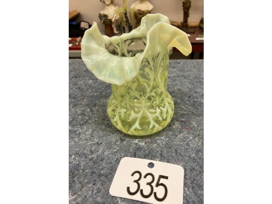 Vaseline Glass Vase