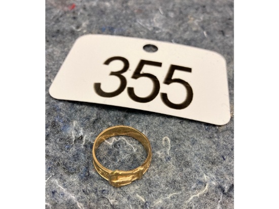 Gold Buckle Ring