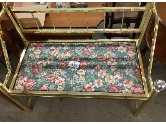 Brass Hall Bench