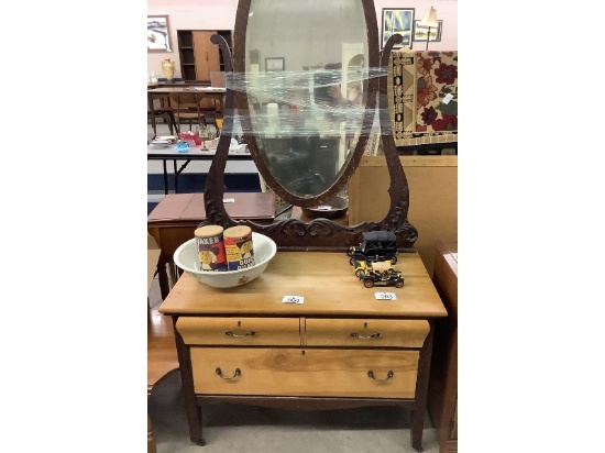 Antique Dresser with Mirror