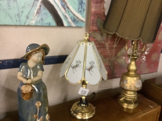 Lamps and a Figurine